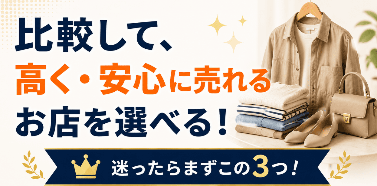 アパレル買取店を比較できるランキングのファーストビュー