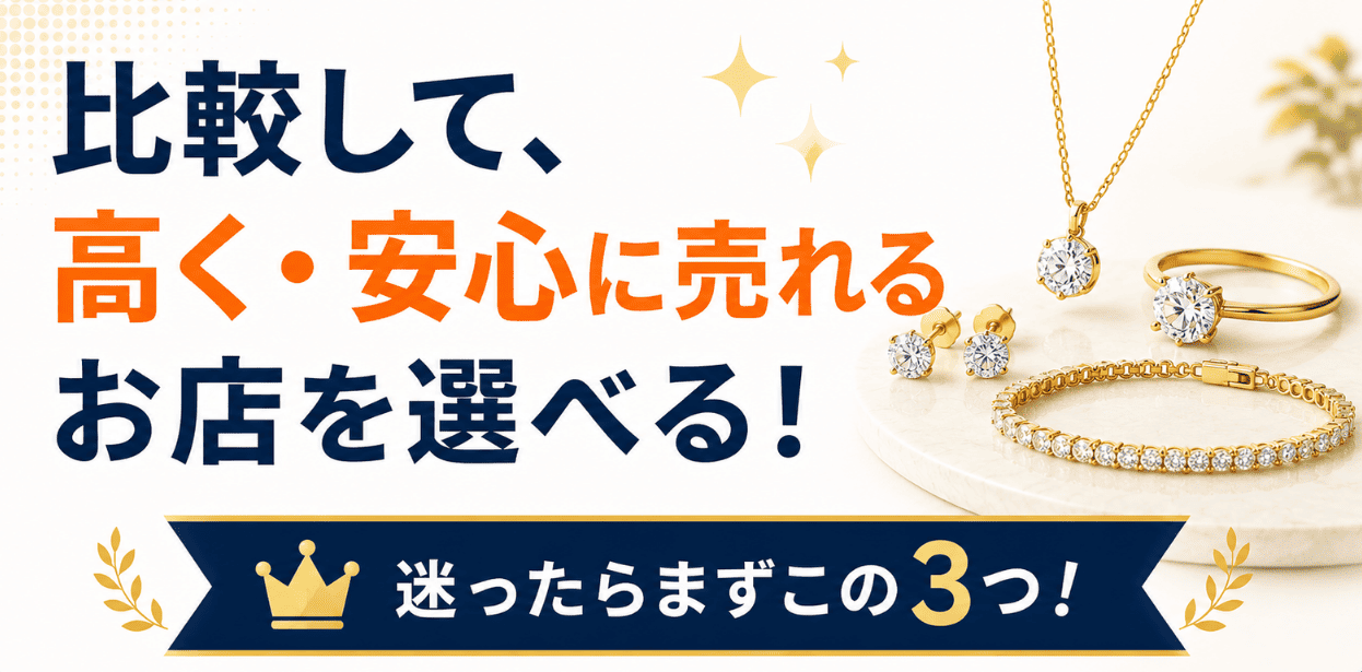 ジュエリー買取店を比較できるランキングのファーストビュー