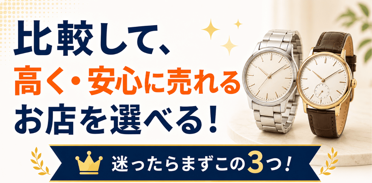 時計買取店を比較できるランキングのファーストビュー